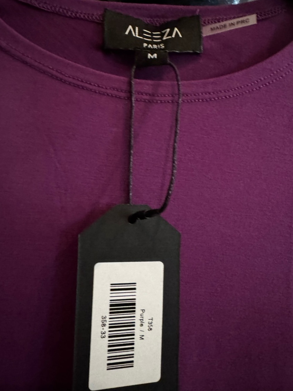 Aleeza Paris Long Sleeve Tee - Purple